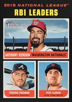 2020 Topps Heritage #64 Anthony Rendon/Freddie Freeman/Pete Alonso Baseball Card