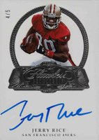 2017 Panini Flawless Flawless Penmanship #FP-JR Jerry Rice Silver Football Card