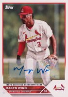 2023 Topps Pro Debut #PD161 Masyn Winn Autograph Baseball Card