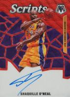 2019 Panini Mosaic Scripts #SCSON Shaquille O'Neal Red Wave Basketball Card