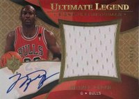 2008 Upper Deck Ultimate Collection Signature Materials Legends #UML-MJ Michael Jordan Basketball Card