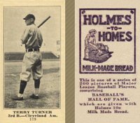 1916 Holmes for Homes Bread #179 Terry Turner Baseball Card