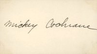 1999 Hall of Fame Autographs # Mickey Cochrane Cut Baseball Card
