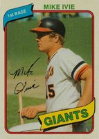1980 Topps #62 Mike Ivie Baseball Card