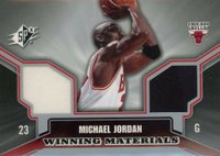2005 SPx Winning Materials #WM-MJ Michael Jordan Dual Jersey Basketball Card