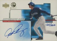 2000 Upper Deck Evolve #ES-2 Alex Rodriguez Autograph Baseball Card