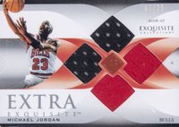 2006 Upper Deck Exquisite Collection Extra Exquisite Jerseys #EEMJ2 Michael Jordan Basketball Card