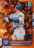 2022 Bowman Chrome Sapphire Edition #69 Seiya Suzuki SP-Orange Baseball Card