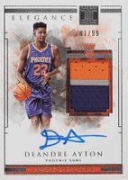 2018 Panini Impeccable #111 DeAndre Ayton Jersey Autograph Basketball Card