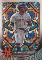 2025 Bowman #83 Luisangel Acuna Etched in Glass Variation Baseball Card