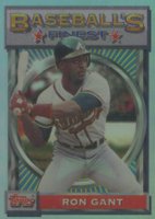 1993 Finest #68 Ron Gant Refractor Baseball Card