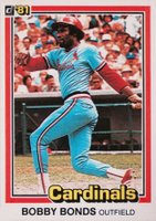 1981 Donruss #71 Bobby Bonds Lifetime HR 986 Baseball Card
