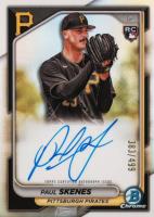 2024 Bowman Chrome Chrome Rookie Autographs #CRAPS Paul Skenes Refractor Baseball Card