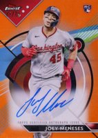 2023 Topps Finest Finest Autographs #JM Joey Meneses Orange Baseball Card