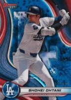2024 Bowman's Best #33 Shohei Ohtani Blue Refractor Baseball Card