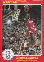 1985 Star Slam Dunk Supers 5x7 #5 Michael Jordan Basketball Card