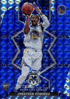 2021 Panini Mosaic #205 Jonathan Kuminga Blue Mosaic Basketball Card