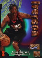 1997 Skybox Z-Force #150 Allen Iverson Super Rave Basketball Card