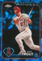 2024 Topps Chrome Sapphire #27 Mike Trout Baseball Card