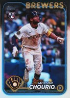 2024 Topps Update #US240 Jackson Chourio Rainbow Foil Baseball Card