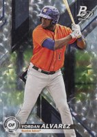 2019 Bowman Platinum Top Prospects #TOP100 Yordan Alvarez Ice Baseball Card