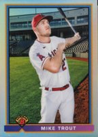 2021 Bowman Chrome 1991 Bowman #MT Mike Trout Baseball Card