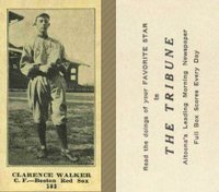 1916 Altoona Tribune #183 Clarence Walker Baseball Card