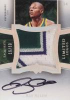2004 Upper Deck Exquisite Collection Limited Logos Autograph Patch #LL-RA Ray Allen Basketball Card