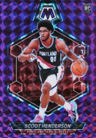 2023 Panini Mosaic #216 Scoot Henderson Purple Basketball Card