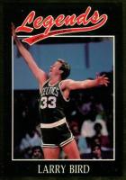 1991 Legends Magazine Insert #52 Larry Bird Gold Border-Hand Cut Basketball Card