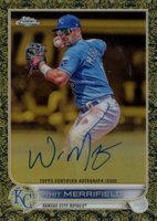 2022 Topps Gilded Collection Topps Chrome Gold Etch Autographs #WM Whit Merrifield Baseball Card
