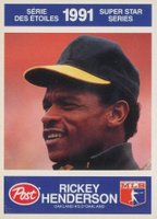 1991 Post Cereal Canadian #24 Rickey Henderson Baseball Card