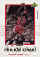 1999 Upper Deck Retro Old/New School #S1 Michael Jordan Parallel Basketball Card