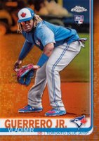 2019 Topps Complete Set #700 Vladimir Guerrero Jr. Chrome-Orange Refractor Baseball Card