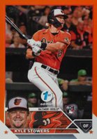 2023 Topps 1st Edition #156 Kyle Stowers Orange Foil Baseball Card