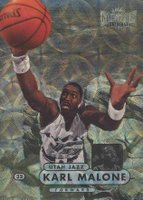 1997 Metal Universe Championship #88 Karl Malone Precious Metal Gems Basketball Card