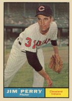1961 Topps #385 Jim Perry Baseball Card
