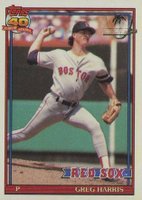 1991 Topps Desert Shield #123 Greg A. Harris Baseball Card