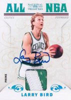 2009 Playoff National Treasures All NBA #8 Larry Bird Signature Prime Basketball Card