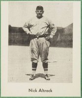 1947 Sports Exchange Baseball Miniatures-Hand Cut # Nick Altrock Baseball Card