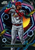 2023 Topps Cosmic Chrome #151 Jordan Walker Refractor Baseball Card