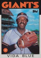 1986 Topps #770 Vida Blue Baseball Card