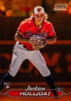 2024 Topps Stadium Club #211 Jackson Holliday Chrome-Orange Refractor Baseball Card