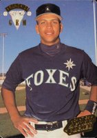 1994 Action Packed SR Gold Franchise Gems #1G Alex Rodriguez Baseball Card