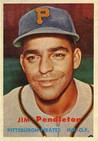 1957 Topps #327 Jim Pendleton Baseball Card