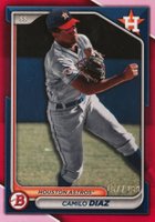 2024 Bowman Paper Prospects #BP135 Camilo Diaz Fuchsia Baseball Card