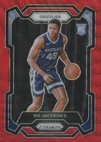 2023 Panini Prizm #179 GG Jackson II Ruby Wave Basketball Card