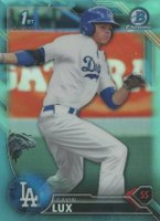2016 Bowman Draft  #BDC67 Gavin Lux Chrome-Blue Refractor Baseball Card