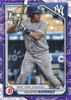 2024 Bowman Paper Prospects #BP85 Agustin Ramirez Purple Pattern Baseball Card