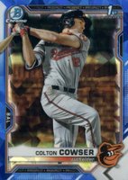 2021 Bowman Draft Chrome Sapphire Edition #BDC166 Colton Cowser Baseball Card